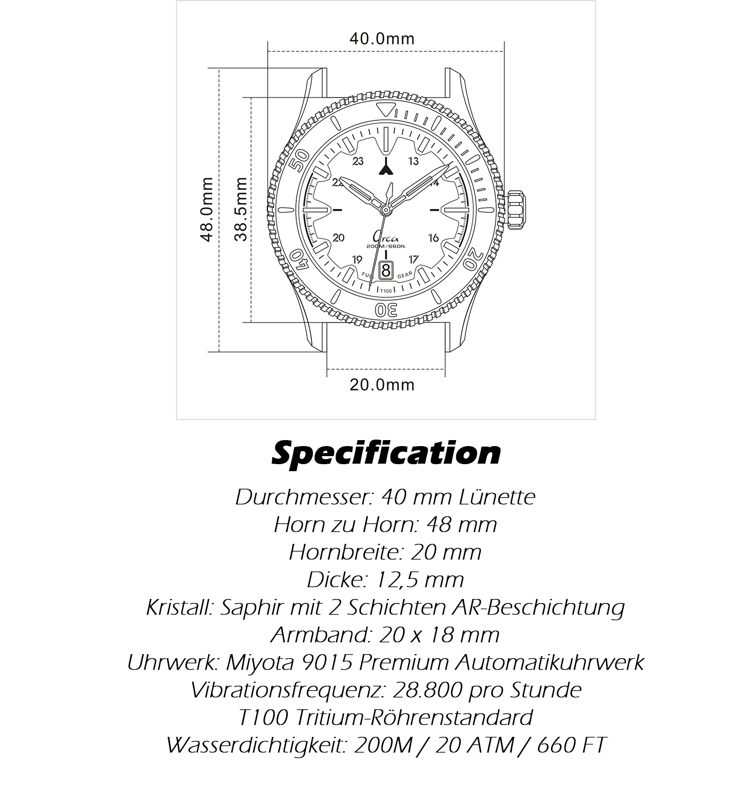 Self Photos / Files - Specification DE